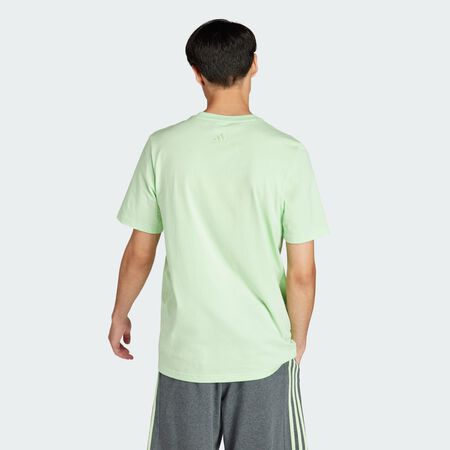 ADIDAS SPORTSWEAR Essentials Single Jersey Big Logo Tee Semi Green Spark MEN