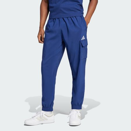 ADIDAS ORIGINALS Essentials Small Logo Cargo Pants Dark Blue / White MEN