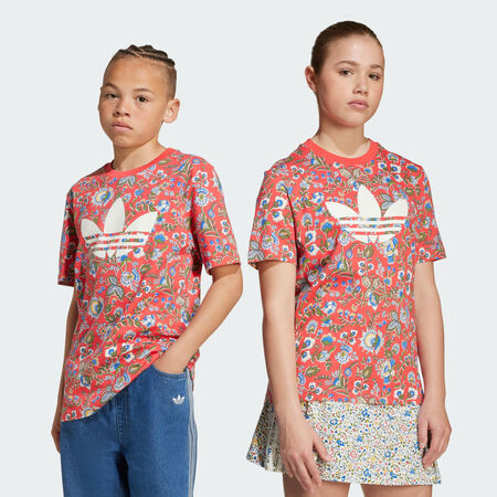 ADIDAS ORIGINALS adidas Originals x Liberty London Tee Kids Semi Lucid Red / Multicolor JUNIOR