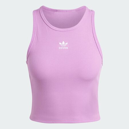 Essentials Ribbed Tank Top : Preloved Purple