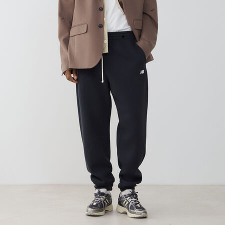 NEW BALANCE PANT JOGGER SMALL LOGO BLACK/WHITE MEN