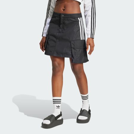 ADIDAS ORIGINALS Cargo Mini Skirt Black WOMEN