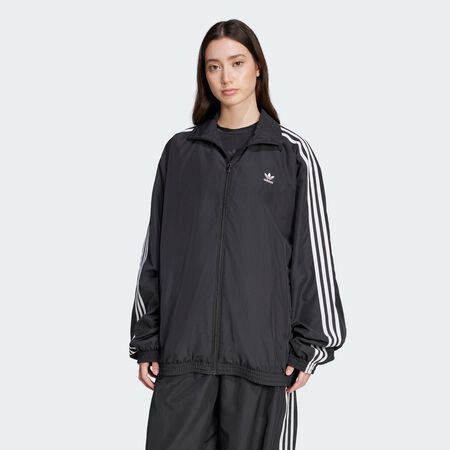 ADIDAS ORIGINALS Adilenium Season 3 Oversized Track Top Black WOMEN