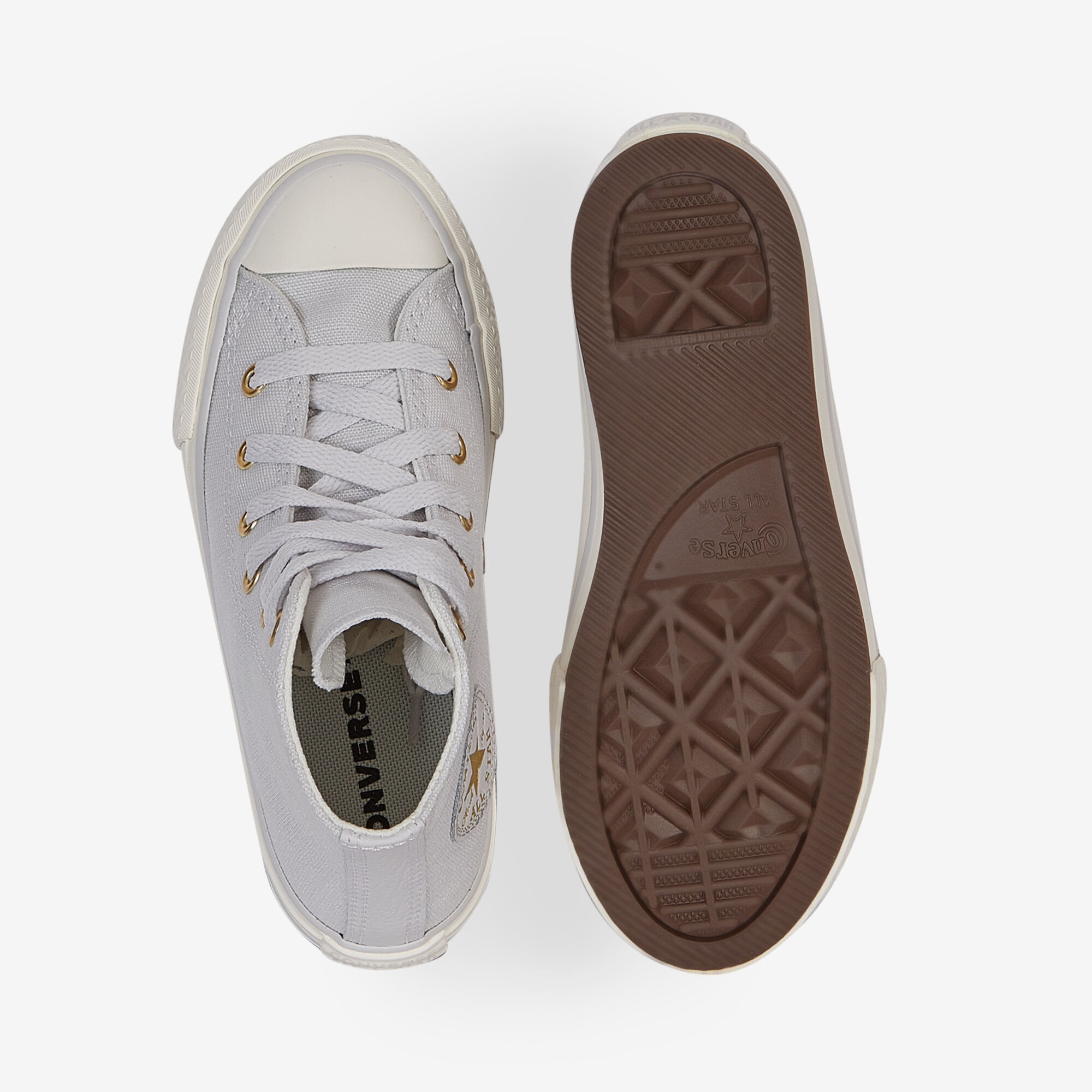 Chuck Taylor All Star Eva Lift Hi  Gris/or   - Enfant -
