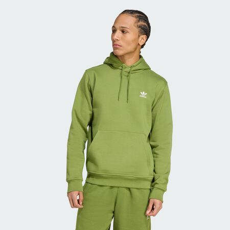 ADIDAS ORIGINALS HOODIE ESSENTIAL TREFOIL VERT/BLANC HOMME