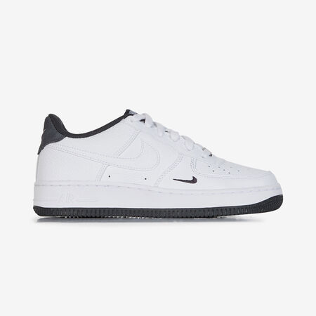 AIR FORCE 1 LOW MINI SWOOSH : BLANC/NOIR