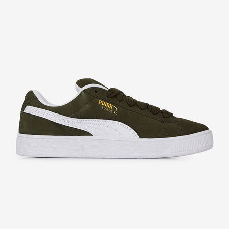 SUEDE XL : KAKI/BLANC