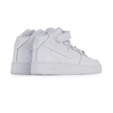 NIKE AIR FORCE 1 MID SNEAKERS ENFANT BLANC LACETS Courir