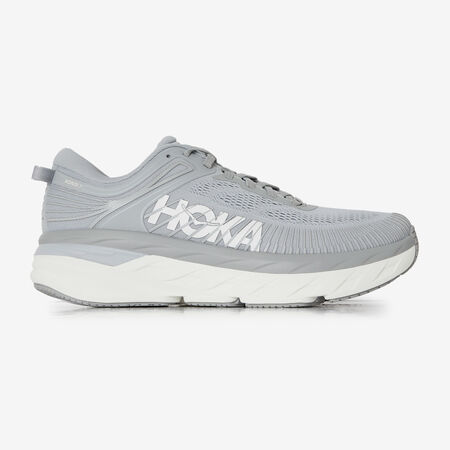 HOKA BONDI 7 BLANC/GRIS HOMME