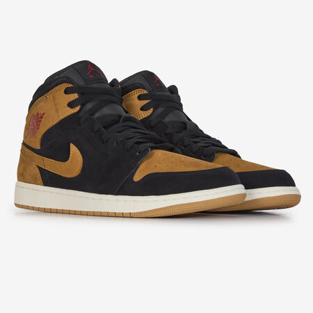 JORDAN AIR JORDAN 1 MID SE NOIR/MIEL HOMME