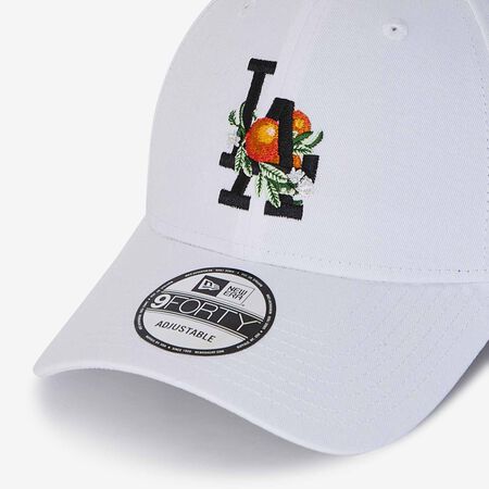 NEW ERA 9FORTY NY FRUIT EMBROIDERY LOGO WHITE/BLACK MEN