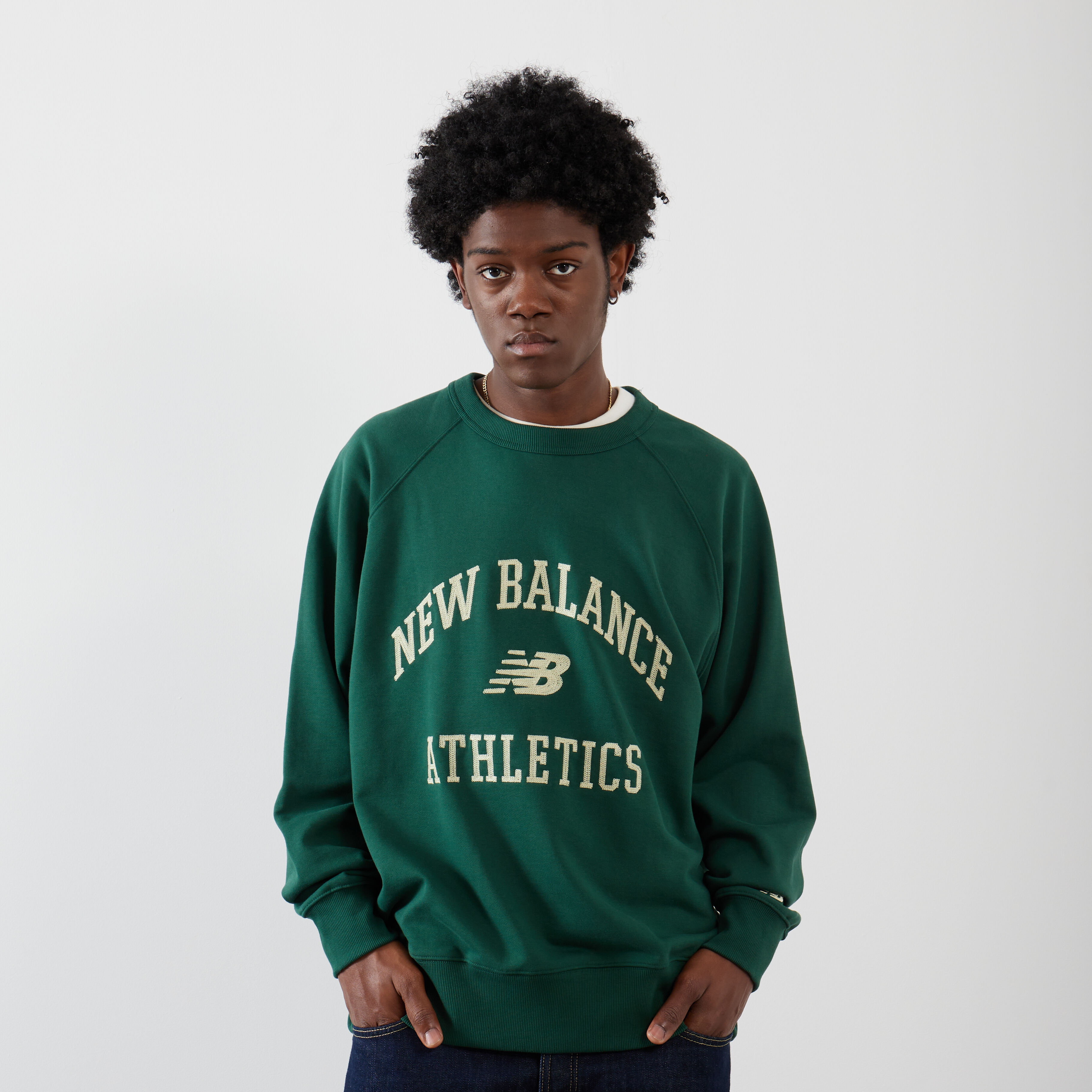 New balance store yellow sweatshirt