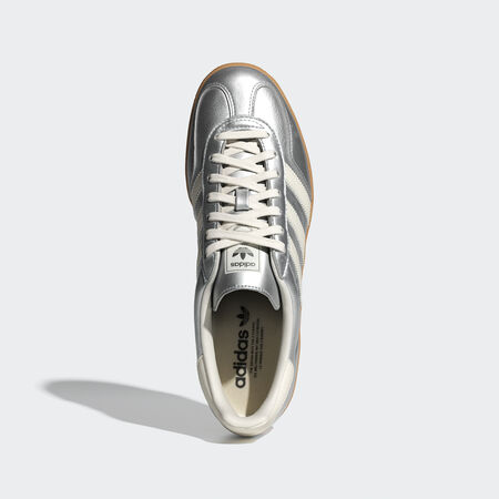 ADIDAS ORIGINALS Chaussure Gazelle Indoor Silver Metallic / Core White / Core Black MIXTE
