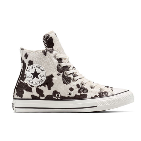 CONVERSE chuck taylor all star CTAS HI PONY HAIR VACHE BLANC/NOIR FEMME