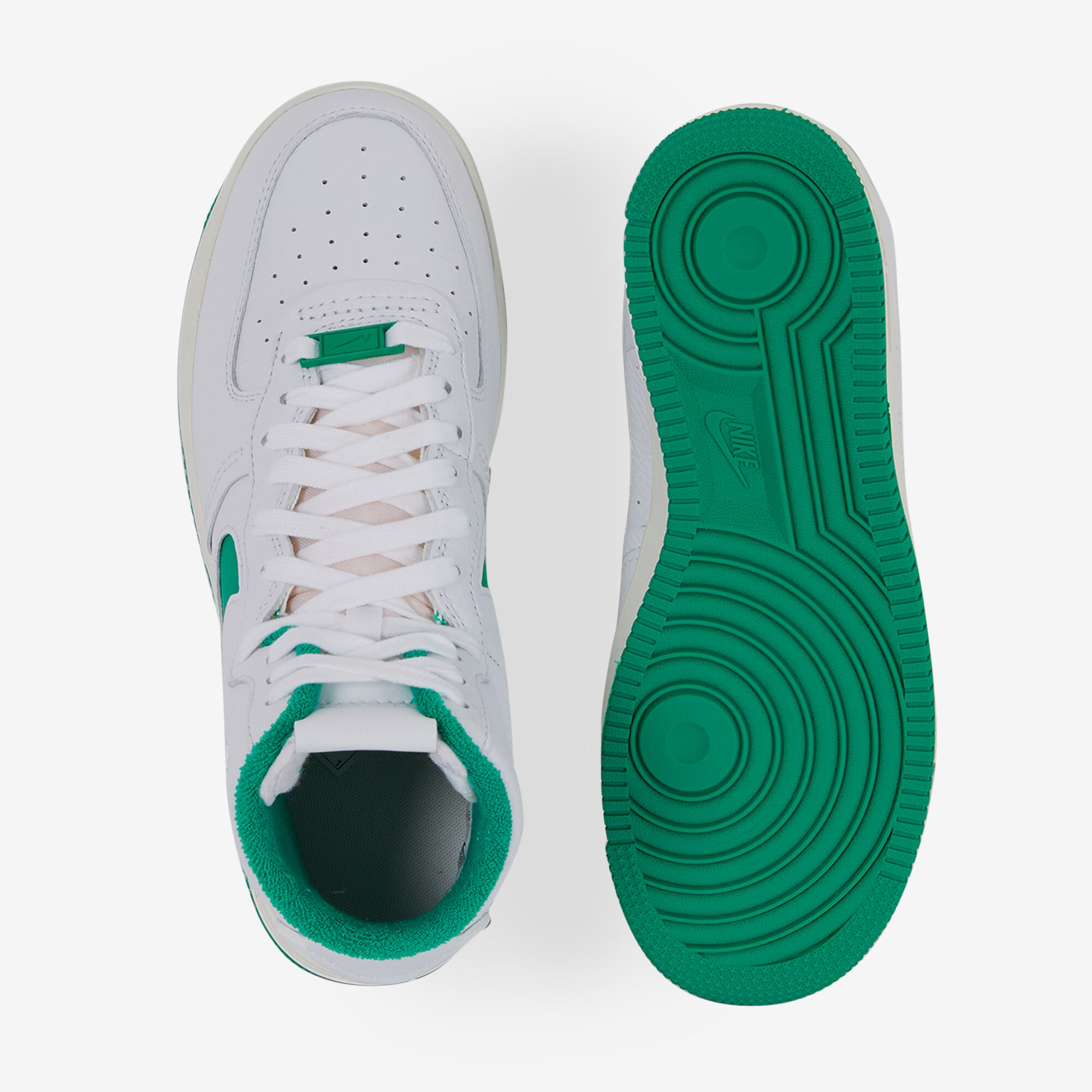 NIKE AIR FORCE 1 SCULPT BLANC VERT SNEAKERS FEMME Courir