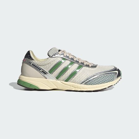 ADIDAS ORIGINALS Adizero Adios OG Shoes Cream White / Preloved Green / Dark Brown UNISEX