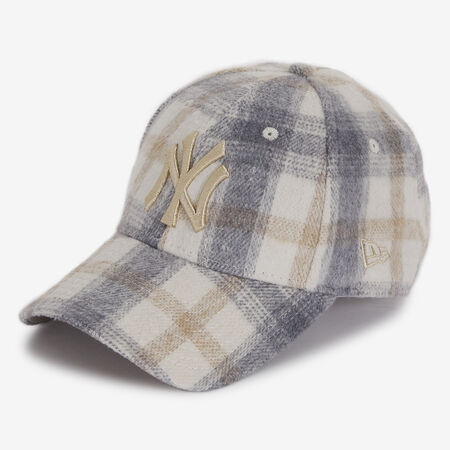 NEW ERA 9FORTY NY PLAID ECRU HOMME