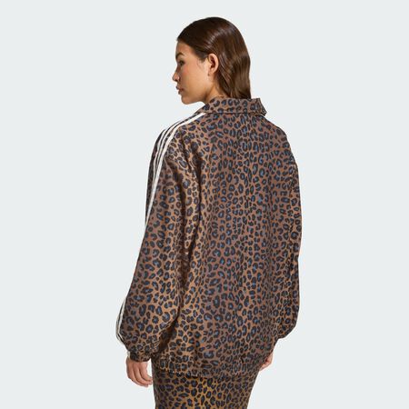 ADIDAS ORIGINALS Leopard Firebird Oversized Tracktop Multicolor WOMEN