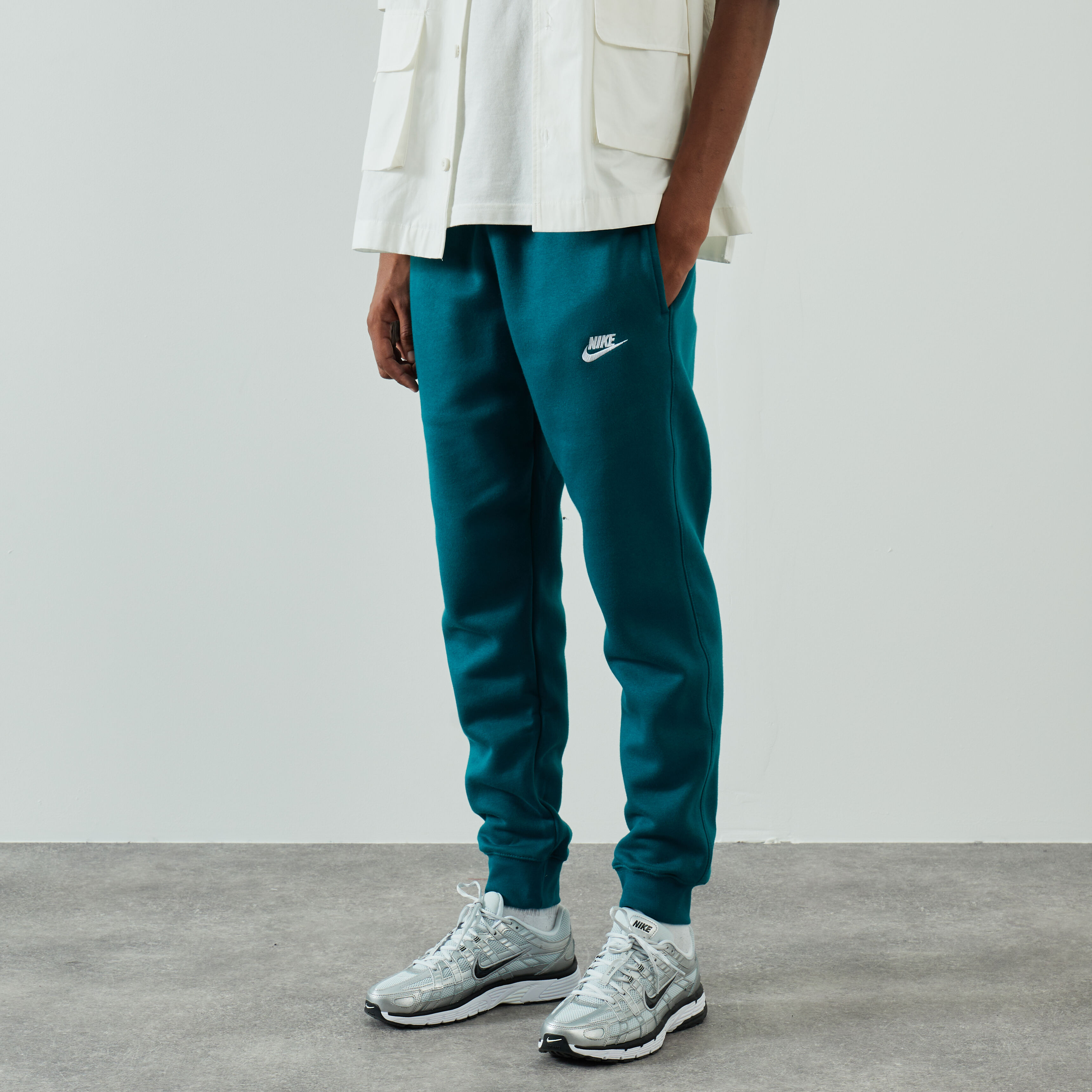 mens black nike club joggers