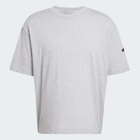 ADIDAS SPORTSWEAR T-shirt logo à 3 bandes coupe ample Essentials Medium Grey Heather / Black HOMME