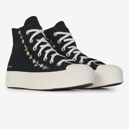 CONVERSE CHUCK TAYLOR ALL STAR LIFT HI BLACK WOMEN