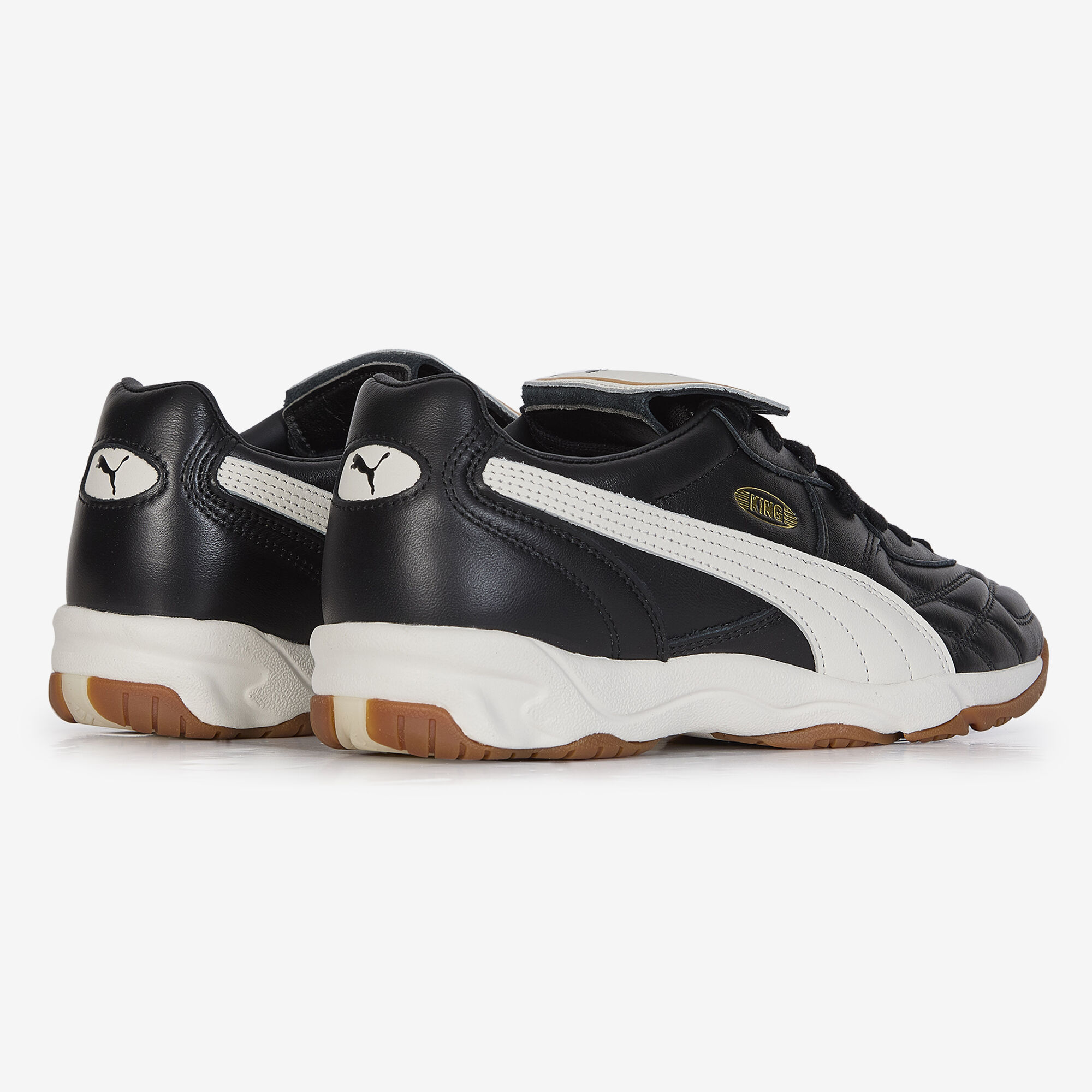 PUMA KING INDOOR BK/WARM WH 国内発送 PUMA KING INDOOR BLACK/WHITE - SNEAKERS MEN | Courir.com