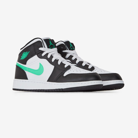 JORDAN air jordan 1 AIR JORDAN 1 MID BLANC/TURQUOISE JUNIOR