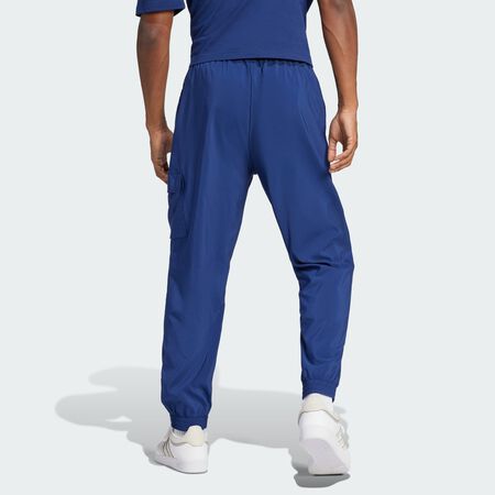 ADIDAS ORIGINALS Essentials Small Logo Cargo Pants Dark Blue / White MEN