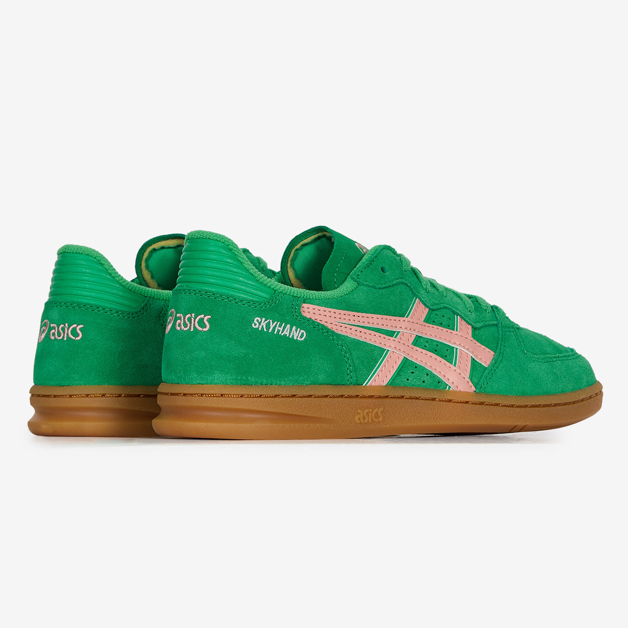 ASICS SKY HAND GREEN PINK SNEAKERS WOMEN Courir