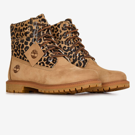 TIMBERLAND 6 inch 6 INCH CHEETAH BEIGE/BLACK WOMEN