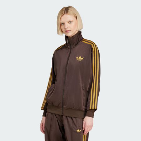 ADIDAS ORIGINALS JACKET FZ OVERSIZED FIREBIRD BROWN WOMEN
