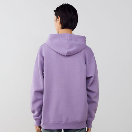 NEW BALANCE HOODIE SMALL LOGO VIOLET/BLANC HOMME