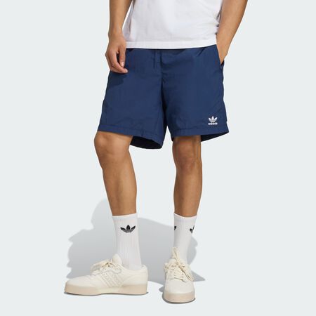 ADIDAS ORIGINALS Short toile Trèfle Essentials Night Indigo / White HOMME