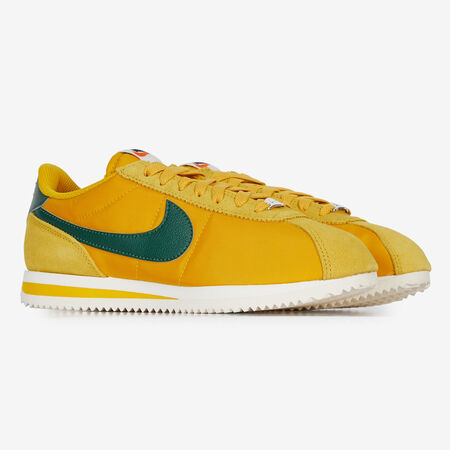 NIKE cortez CORTEZ NYLON JAUNE/VERT FEMME