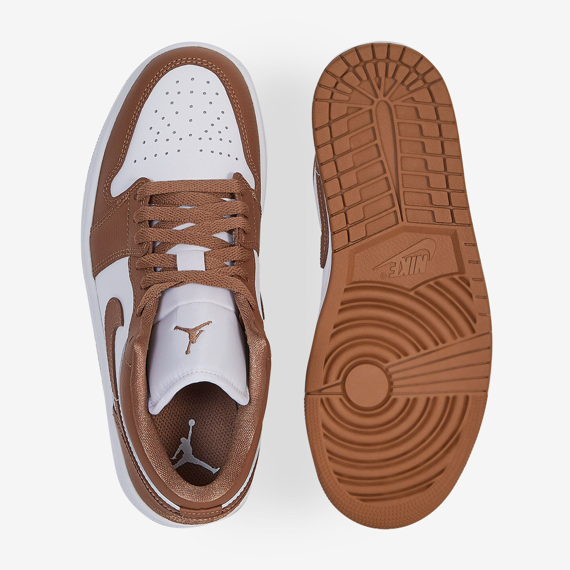 Air Jordan 1 Low  Blanc/marron