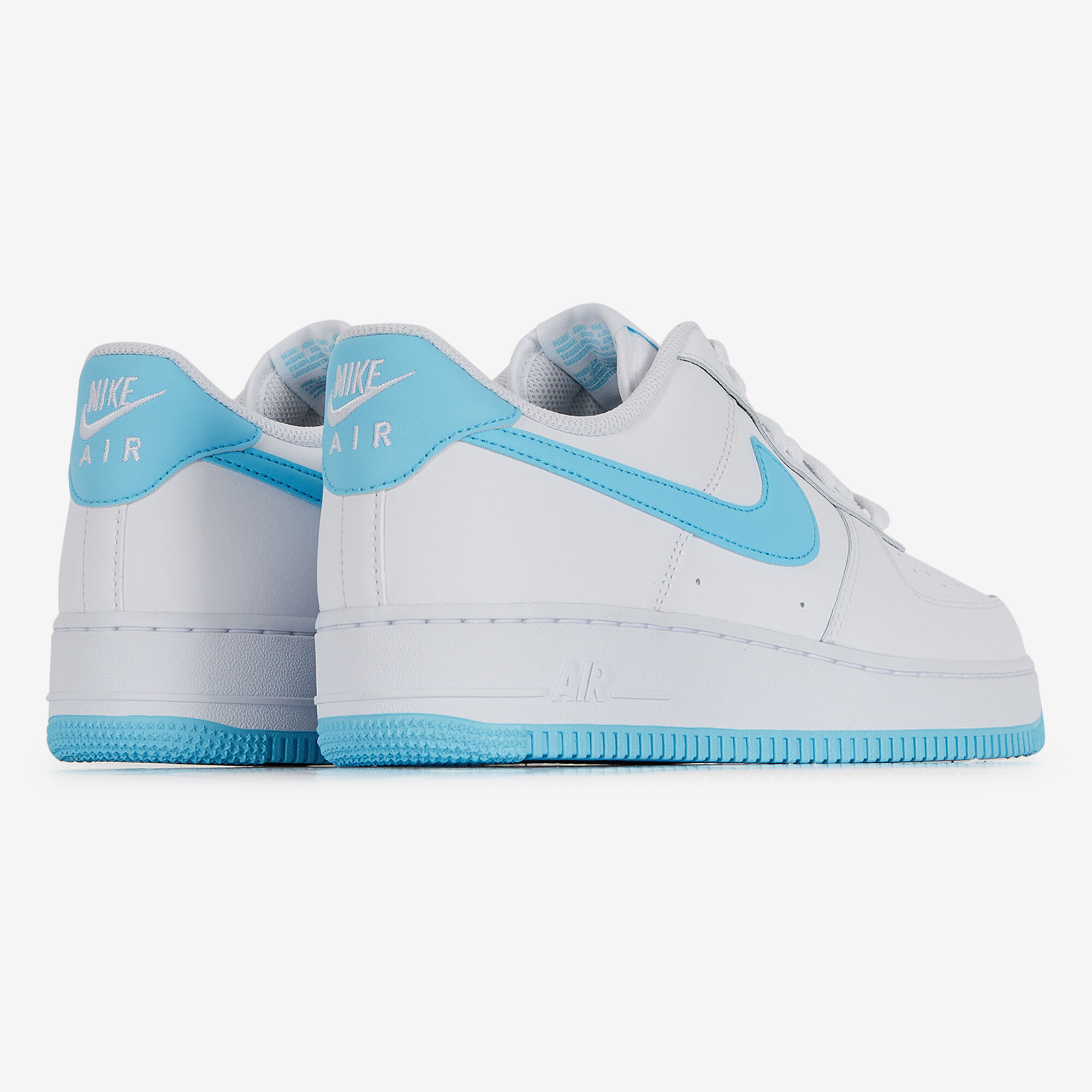 NIKE AIR FORCE 1 LOW WHITE BLUE SNEAKERS MEN Courir