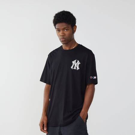 CHAMPION TEE SHIRT NY YANKEES BLACK/WHITE MEN