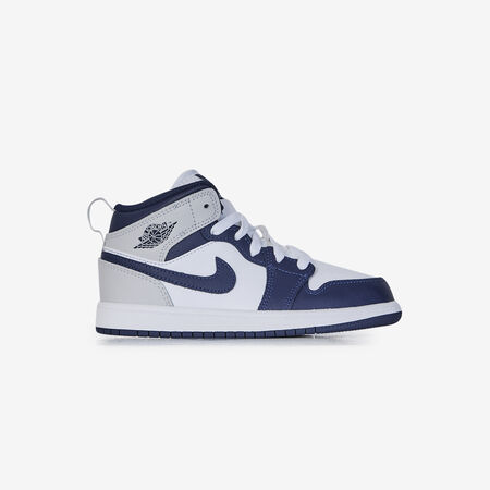 JORDAN AIR JORDAN 1 MID BLANC/MARINE CADET