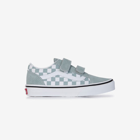 VANS old skool OLD SKOOL V CHECKERBOARD SKY BLUE TODDLERS