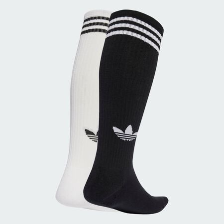 ADIDAS ORIGINALS Chaussettes montantes 3 bandes (2 paires) White / Black MIXTE