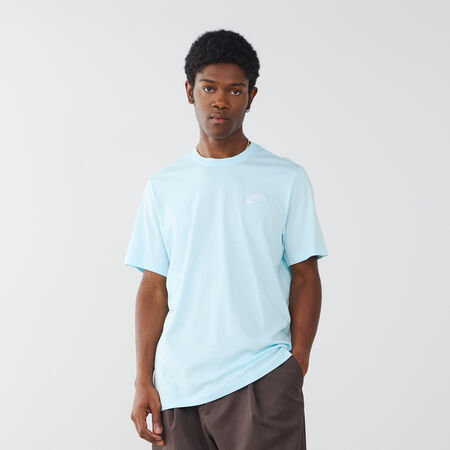 NIKE TEE SHIRT CLUB BLUE/WHITE MEN