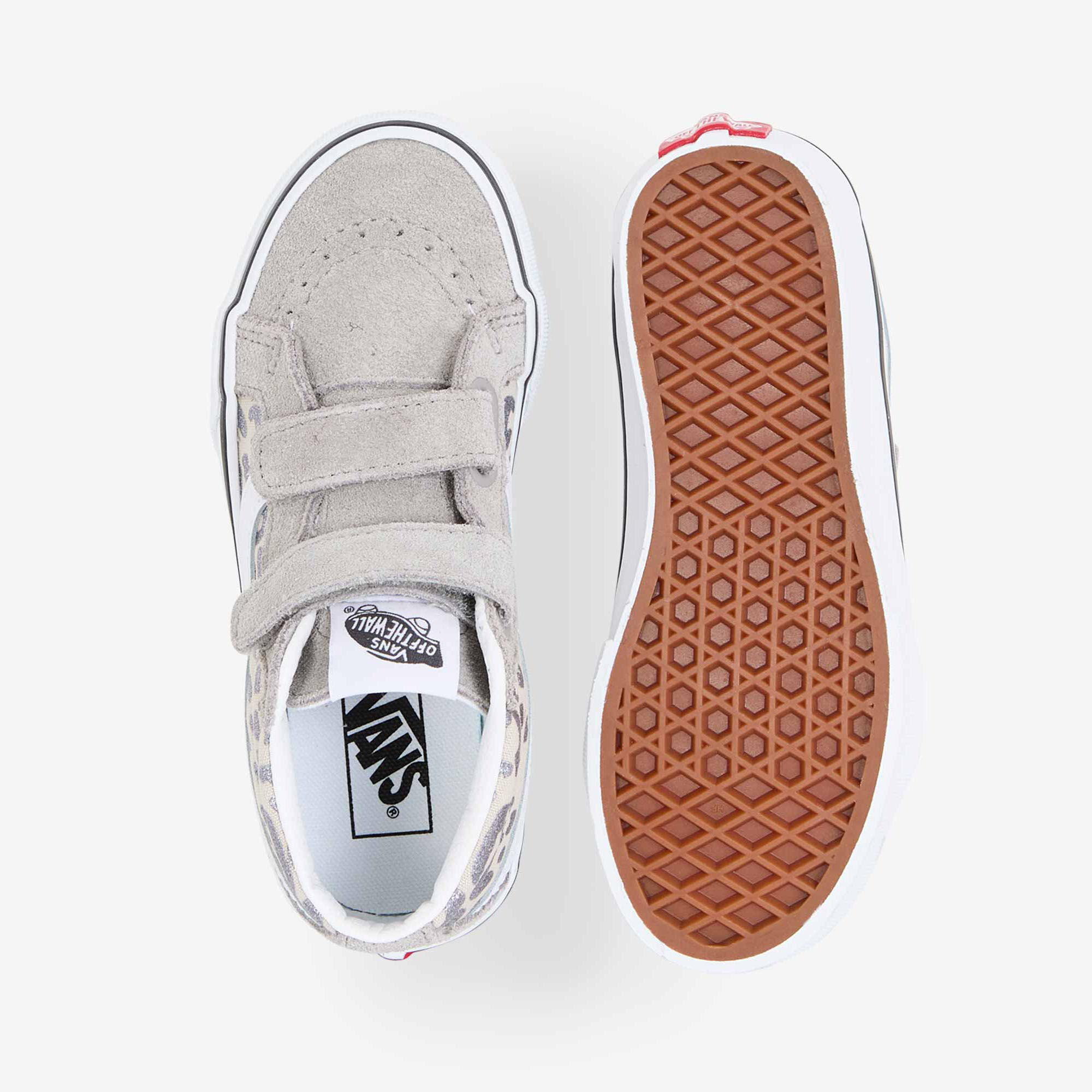 Baskets montantes enfant Vans SK8 Mid Reissue V Leopard Glitter GRAY - vue 4