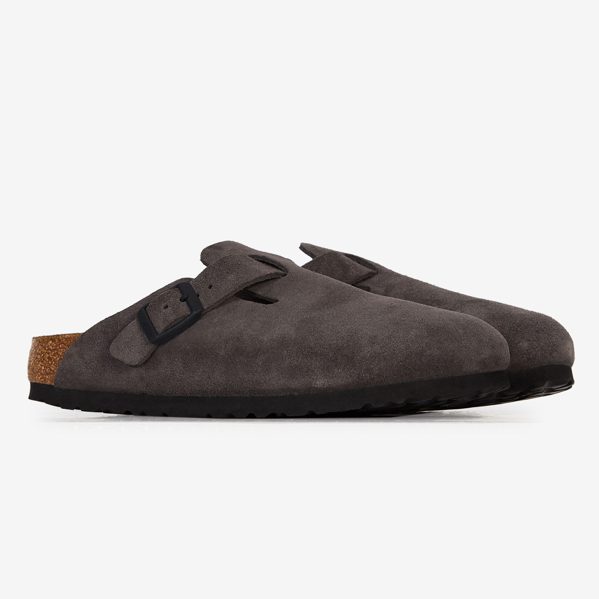 BIRKENSTOCK BOSTON SUEDE VELVET GRAY GREY - SNEAKERS WOMEN