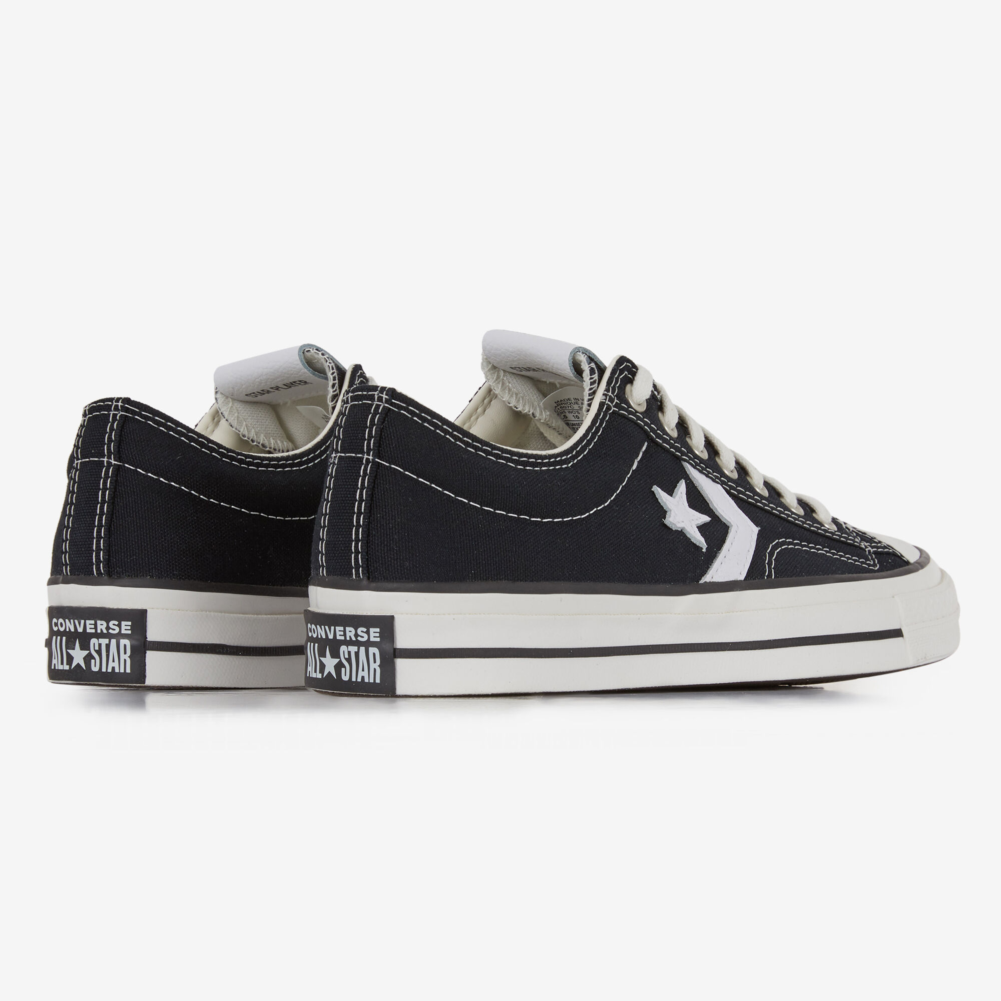 CONVERSE STAR PLAYER 76 BLACK WHITE SNEAKERS MEN Courir