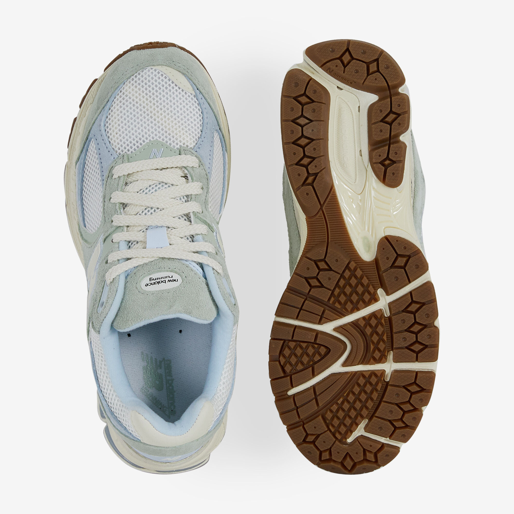 NEW BALANCE 2002R VERT BLEU SNEAKERS FEMME Courir