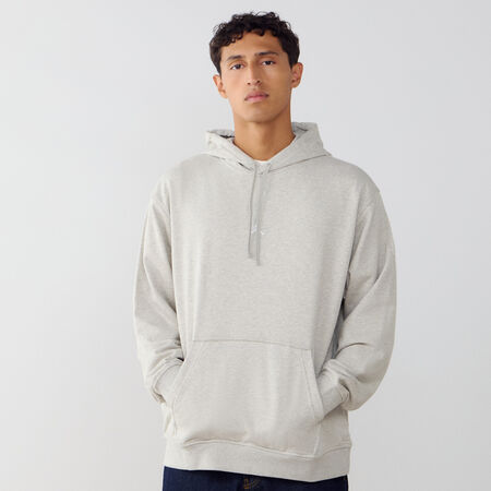 JORDAN HOODIE CENTERED LOGO DRI-FIT BEIGE/WHITE MEN