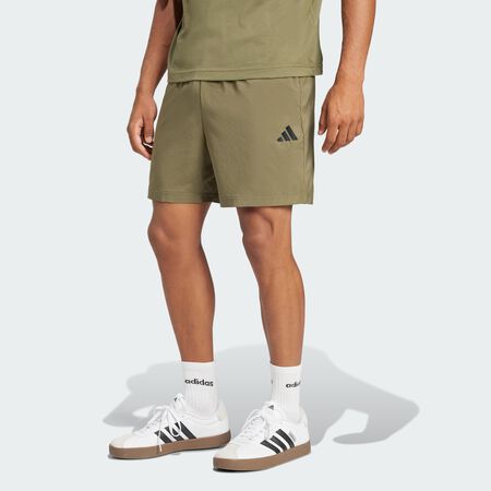 ADIDAS ORIGINALS Essentials Small Logo Chelsea Shorts Olive Strata / Black MEN