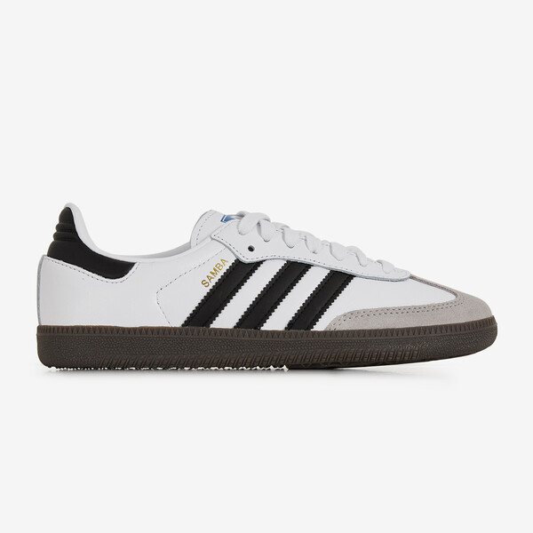 ADIDAS ORIGINALS SAMBA OG SNEAKERS FEMME BLANC/NOIR LACETS
