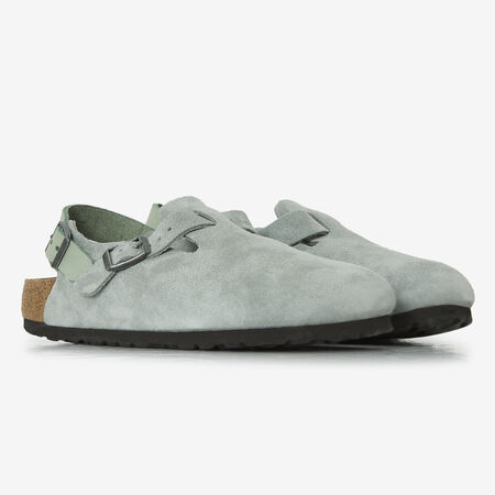 BIRKENSTOCK TOKIO SUEDE PURE SAGE GREY WOMEN