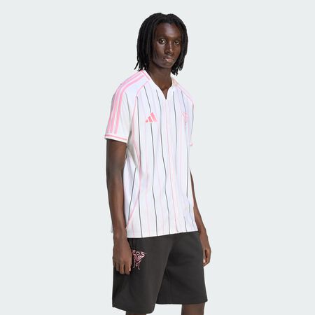 ADIDAS PERFORMANCE Inter Miami CF Baseball Jersey White / Bliss Pink MEN